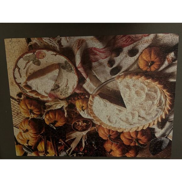 Betty Crocker jigsaw Puzzle 550 Pieces 1991 VTG recipe card creamy pumpkin pie - Picture 3 of 10